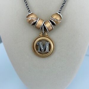 Brighton "M" charm necklace